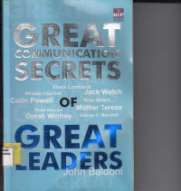 Image of Great communication secrets of great leaders