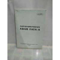 Kajian Nilai Budaya Naskah Kuno Adab Fata-A