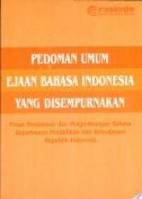 Image of PEDOMAN UMUM EJAAN BAHASA INDONESIA YANG DISEMPURNAKAN