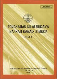 Pengkajian Nilai Budaya Naskah Babad Lombok Jilid 1