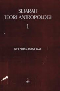 Image of SEJARAH TEORI ANTROPOLOGI I