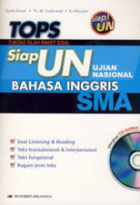 Image of TOPS Siap ujian Nasional Bahasa Inggris SMA